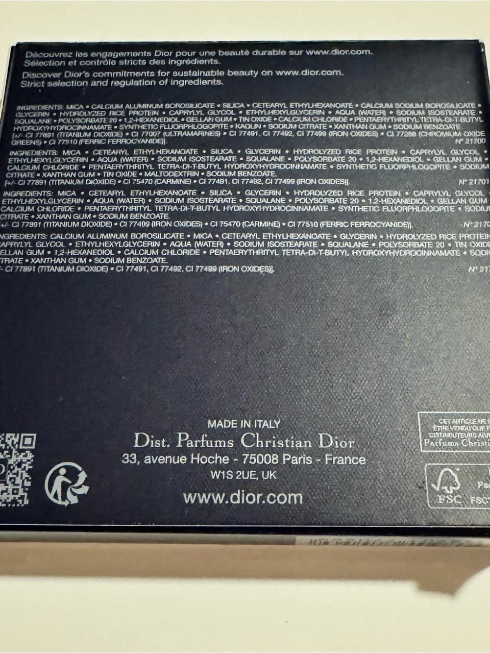 Dior Backstage Glow Maximizer Palette 002 Frosted Opal Glow NEW